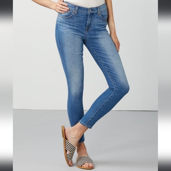 7 for all Mankind High Waist Ankle Gwenevere jeans 26 - Picture 1 of 10